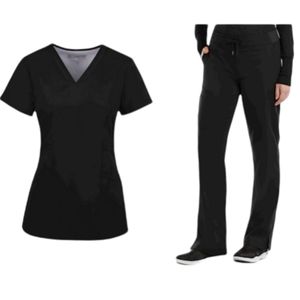 Barco Grey's Anatomy Scrub Set Marquis V-neck Top Straight Leg Cargo Scrub Pants